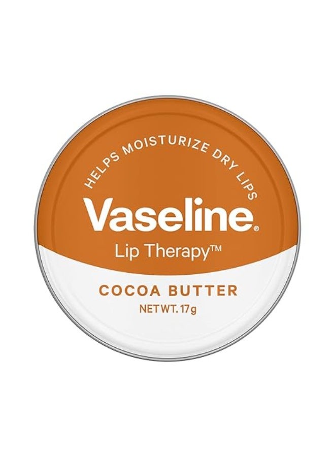 فازلين مرطب شفاه بزبدة الكاكاو، 17 غرام | غني بزبدة الكاكاو لترطيب الشفاه - Image 1